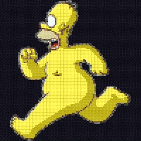 Homer Simpson - PixelArt Minecraft Map