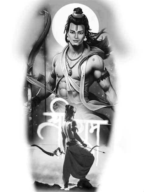 JAI SHREE RAM | Shiva tattoo design, Sagittarius tattoo designs ...