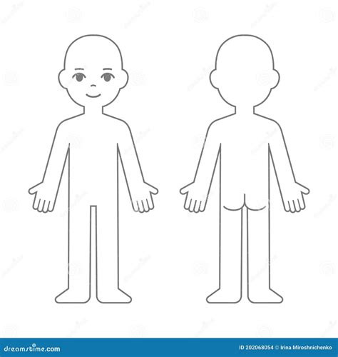 Child Body Shape Printable - Free Printable Templates