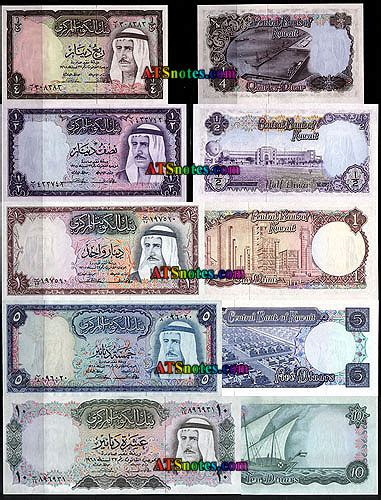 Kuwait banknotes - Kuwait paper money catalog and Kuwaiti currency history