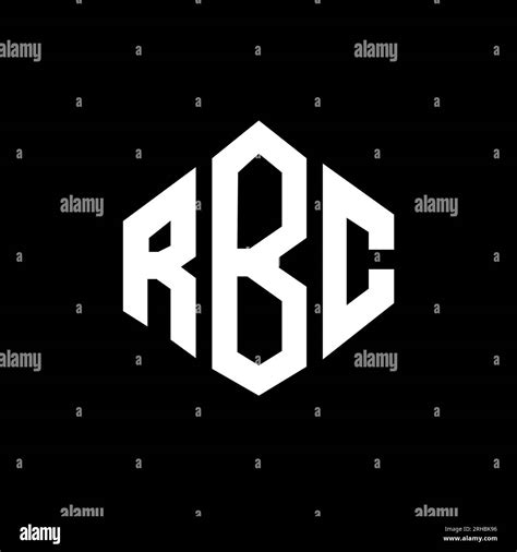 RBC letter logo design with polygon shape. RBC polygon and cube shape ...