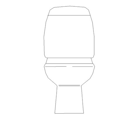 Elevation of sitting toilet 2d view layout autocad file - Cadbull