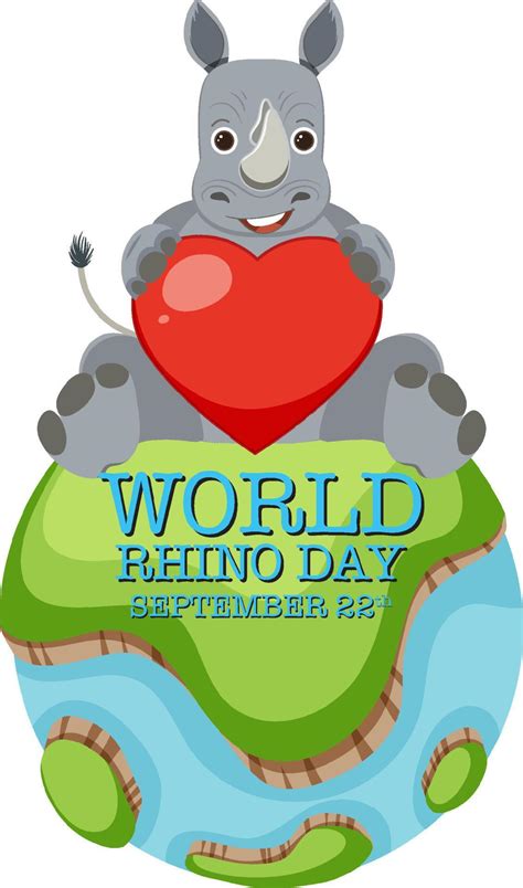 World Rhino Day September 22 Banner 9201496 Vector Art at Vecteezy