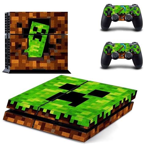 Minecraft Cover For PlayStation 4 | Minecraft ps4, Ps4 skins, Ps4