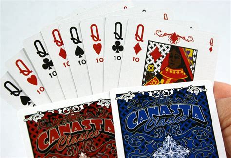 Canasta Clásico Playing Card Double Deck Set Deluxe Edition