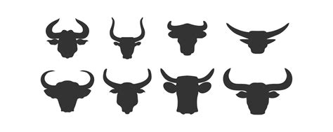 Bull head logo icon set. Vector illustration design. 34994973 Vector ...