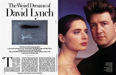 The Weird Dreams of David Lynch | Vanity Fair | March 1987