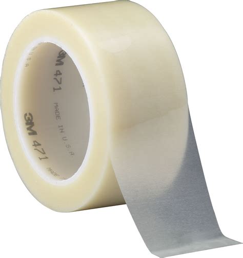 3M 471 Transparent Vinyl Tape, 2 in " x 36 yd