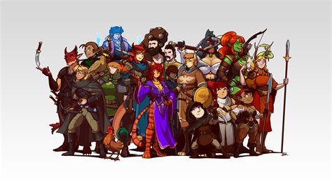 Dungeons and Dragons Character Lineup by Taylor Schmidt : r ...