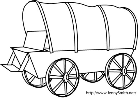 Pioneer Wagon Drawing