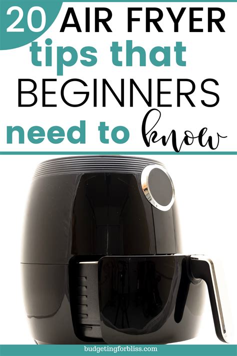 20 Best Air Fryer Tips for Beginners - Budgeting for Bliss | Air fryer healthy, Small air fryer ...