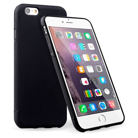 iPhone 6 Plus Soft TPU Gel Case (Black) + FREE iPhone 6 Plus Screen ...