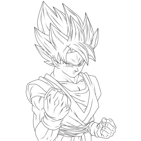 How To Draw Dbz Goku Ssj Sketch Coloring Page Coloring Home | My XXX ...