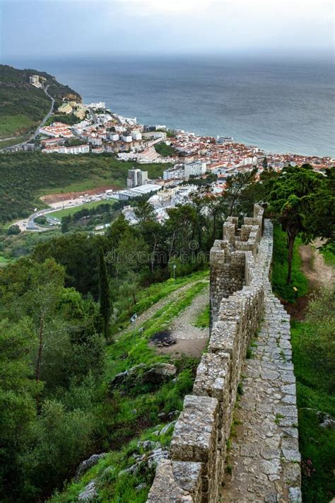 View Sesimbra Castle - Portugal Stock Image - Image of castle, gothic: 51126253