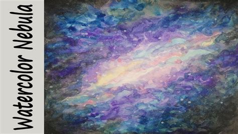 Nebula Watercolor Painting Galaxy and Stars Painting Demonstration | Nebula painting, Painting ...