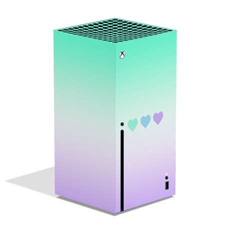 Mint & Purple Hearts Xbox Series X Skin | KO Custom Creations