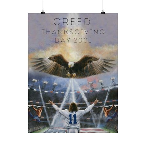 Creed Thanksgiving Halftime Show Poster Limited Edition Collectible Art ...