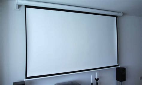 Mount Projector Screen To Ceiling Drywall | Shelly Lighting