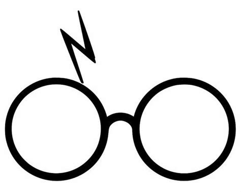 Wizard Glasses Scar Lightning Bolt Iron on Heat Transfer Decal | Etsy | Harry potter glasses ...