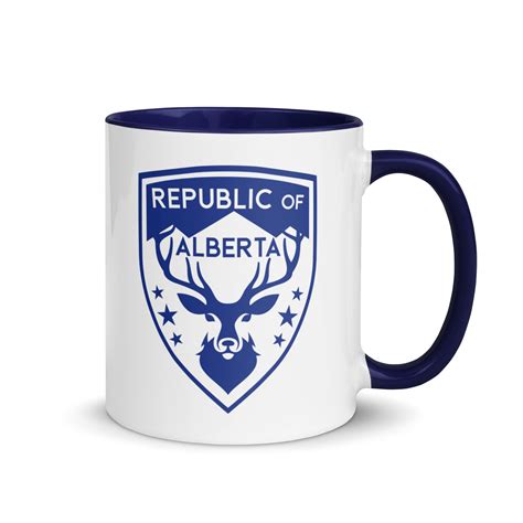 Elk Logo - Mug with Color Inside - Republic of Alberta dot Shop