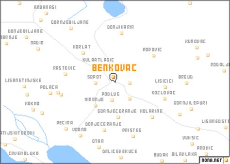 Benkovac (Croatia) map - nona.net