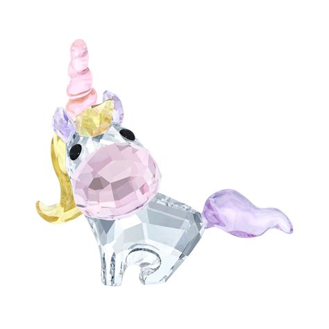 Swarovski Crystal "Unicorn" Pink and Yellow Crystal Figurine | Ross-Simons