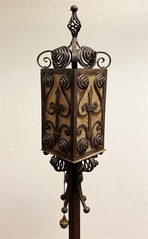 Moorish Medieval Revival Wrought Iron Floor Lamp For Sale at 1stDibs | medieval floor lamp ...