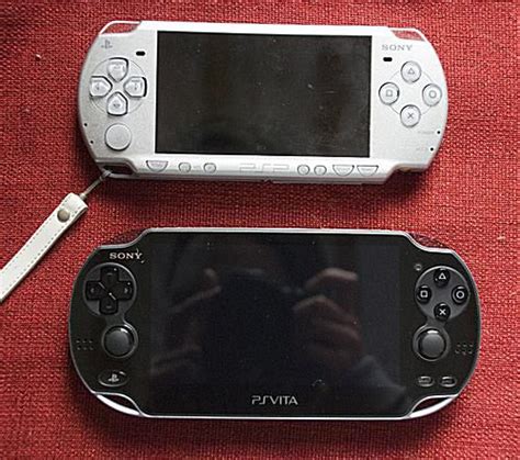 PSP and PS Vita Side by Side