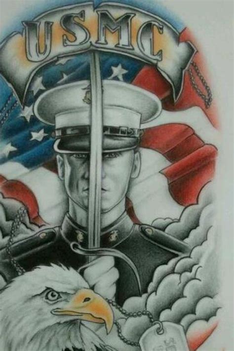 Marine corps art, Us marine corps, Marine painting