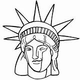Statue Of Liberty Coloring Page sketch template