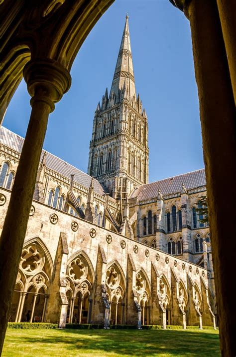 Spire of Salisbury Cathedral, England Stock Image - Image of wiltshire ...