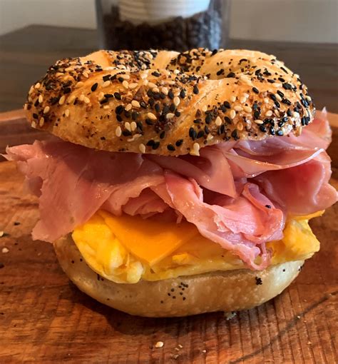 Ham Egg and Cheese Bagel - Lehmans Deli