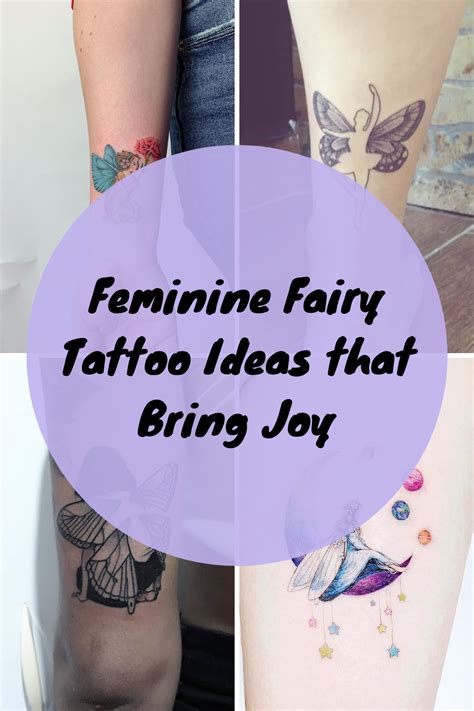 Feminine Fairy Tattoo Ideas that Bring Joy - tattooglee | Fairy tattoo ...