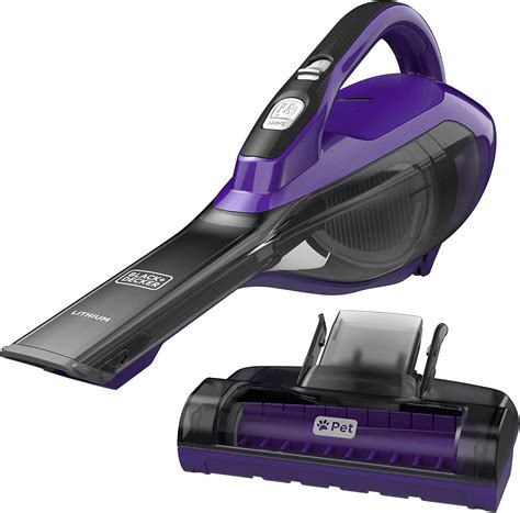 Black & Decker HLVA315J22 Aspiradora de Mano de Litio, Purple Pet Head ...