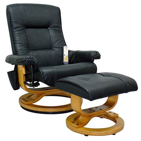 Leather Massage Chair with Ottoman - Free Shipping Today - Overstock.com - 948365