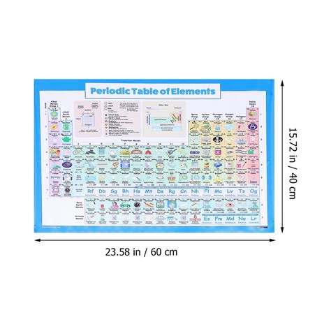 Educational Science Periodic Table Poster Kids Periodic Table Poster for Learning | Shopee Thailand