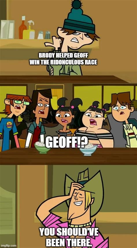 Reacting to Geoff in the Ridonculous race by friend519 on DeviantArt