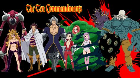 nanatsu no taizai ten commandments | 7 pecados, Nantsu no taizai, Pecados capitales