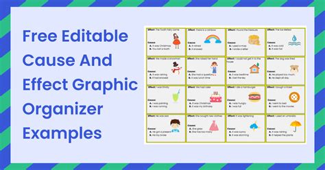 Free Editable Cause and Effect Graphic Organizer Examples | EdrawMax Online