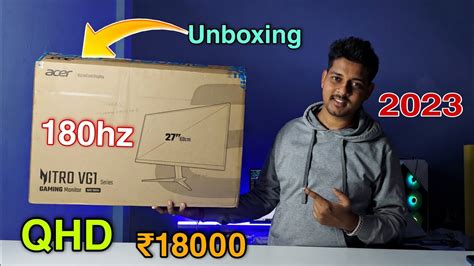 acer nitro vg271u m3 27 inch 180hz monitor unboxing & review | best monitor under 20000 for ...