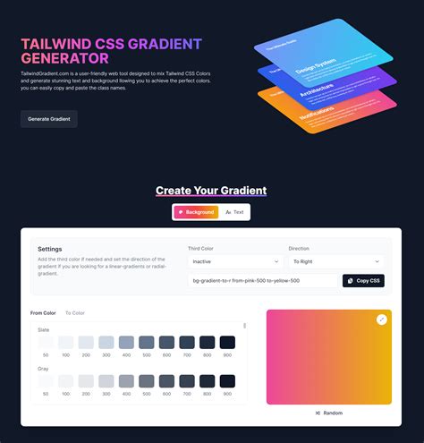 TailwindGradient.com - Tailwind CSS Gradient Generator