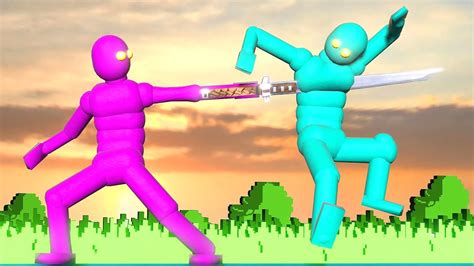 Ragdolls FIGHT in Realistic Simulations with Active Ragdoll Physics! - YouTube