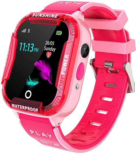 Kids Smart Watch Waterproof, WiFi LBS Tracker SOS Call Smartwatch Phone for Kids 3-12 Year Old ...