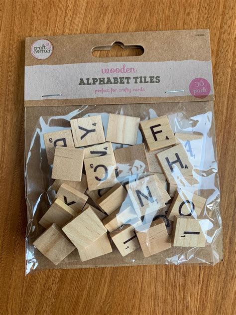 Wooden Alphabet Tiles | Variety Sales