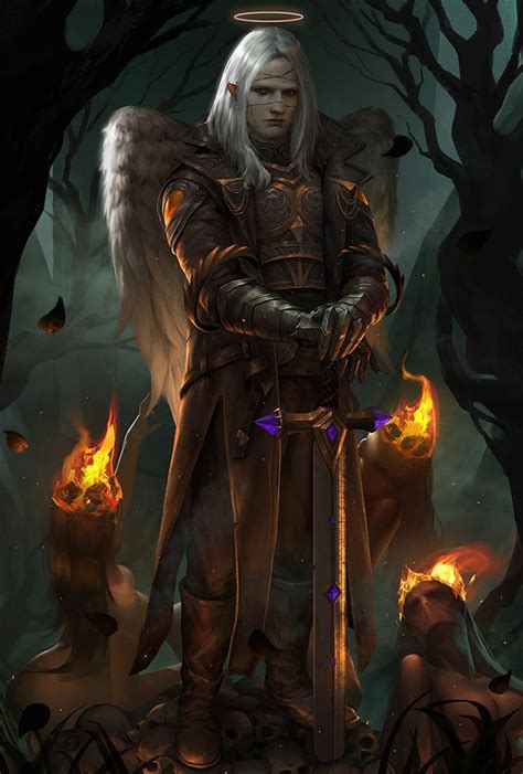 Aasimar paladin | Fantasy art, Dungeons and dragons characters, Character art