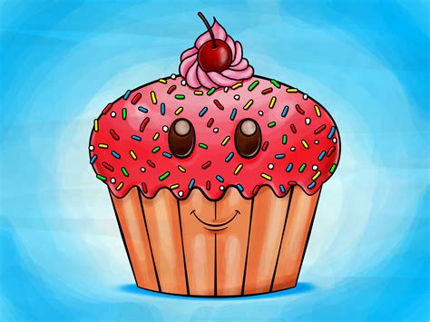 3 Ways to Draw a Cupcake - wikiHow