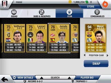 FIFA 13 Ultimate Team: a new game mode on iOS (iPhone, iPad, iPod)