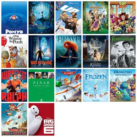 2009-2014 Disney movies in order of release. | Disney movie night ...