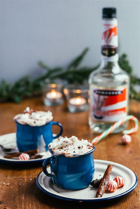 spiced bittersweet hot chocolate with peppermint schnapps | brooklyn supper