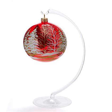 Jingle Nog Glass Ornament Stand | Gump's